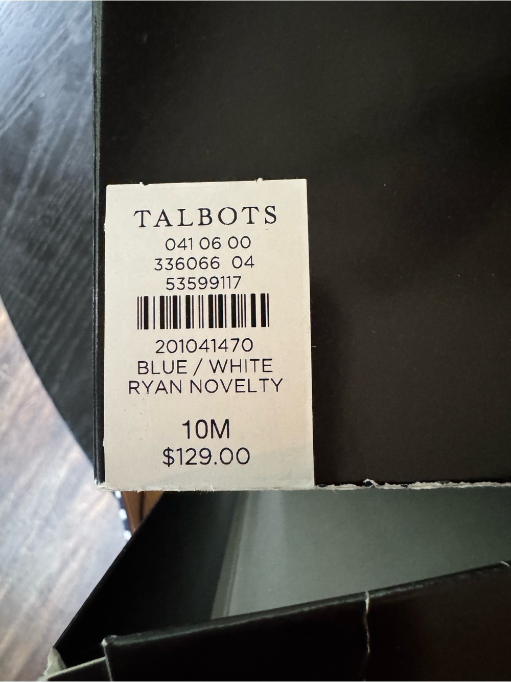 Talbots Navy & White Striped Loafers with Red Heart Accents 10 - Picture 4 of 8